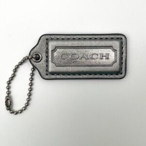 COACH Hangtag, Silver Gray Sheen